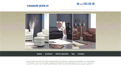 Desktop Screenshot of canapele-piele.ro